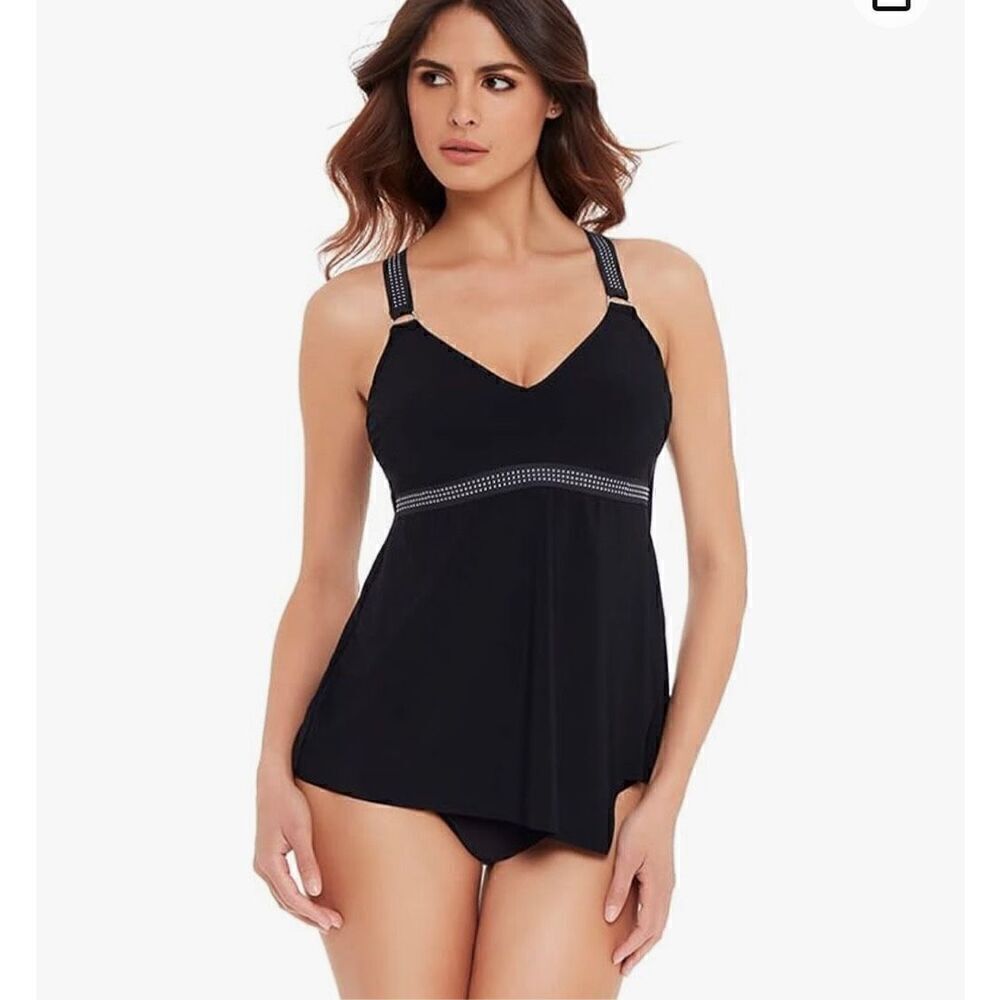 MagicSuit Women's Swimwear Star Studded Carly Racerback Soft Cup Tankini Top